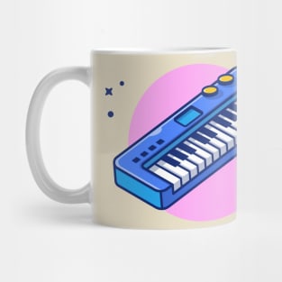 Keyboard Piano Music Mug